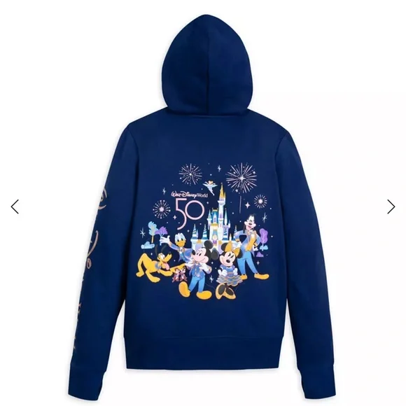 COPY - Disney 50th Anniversary Zip Up Hoodie Sweatshirt Jacket - Picture 2 of 11